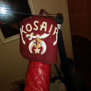 Gently used AUTHENTIC Kosair Shriners Hat & case